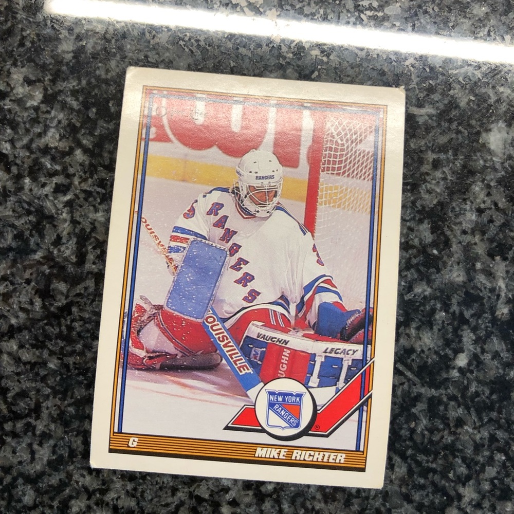 Mike Richter O PEE CHEE 1991 #91 hockey card!!!